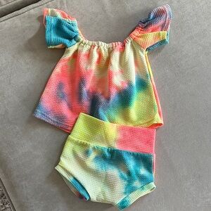 Colorful Tie-Dye Baby Outfit
